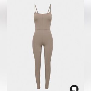 Aritzia Grey Spaghetti-Strap Jumpsuit